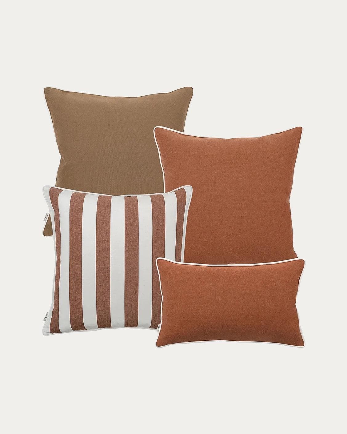 Pranvi Bundle outdoor bundles in rust and brown, shown in a product as image 1