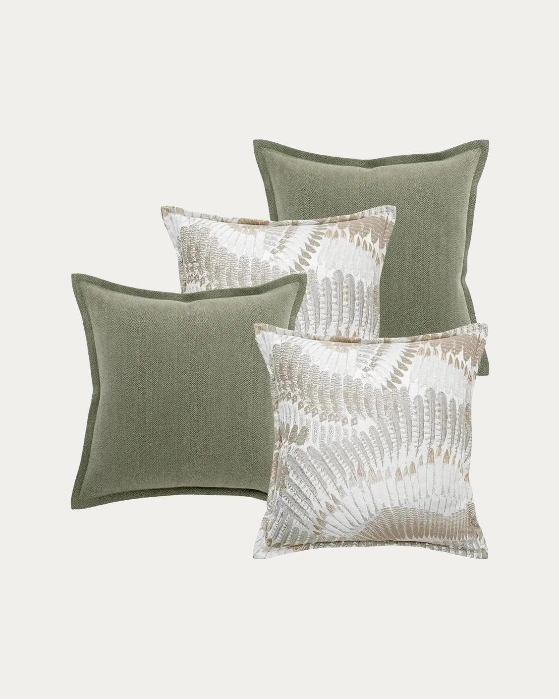 Quentin Bundle bundle - indoor in green, brown and grey, shown in a product front view as image 1