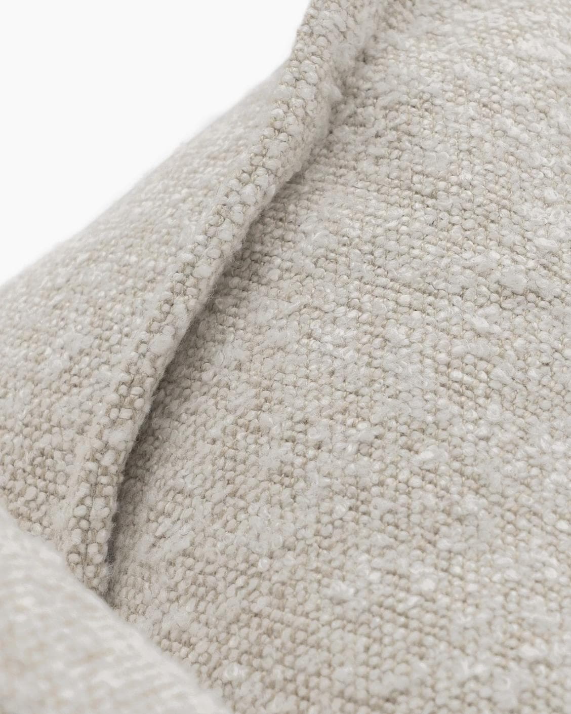 Quinn Shale cushion in cream and beige, shown in a product close-up as image 7