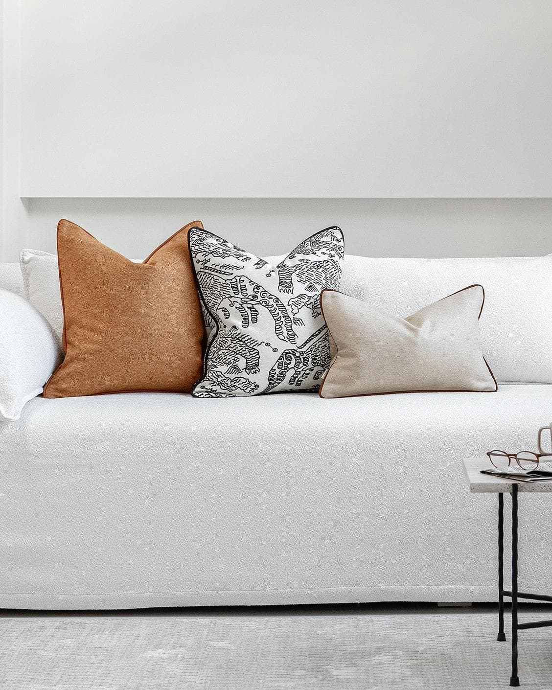 Rachel Bundle cushion, shown in a lifestyle front view as image 4
