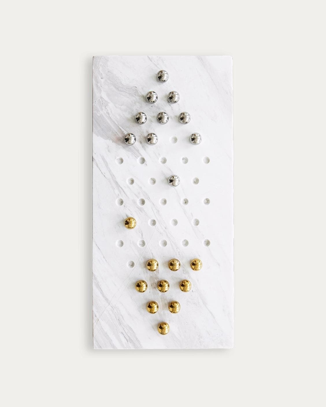 Rally Malcolm statues and sculptures in gold, white and silver, shown in a product top view as image 1