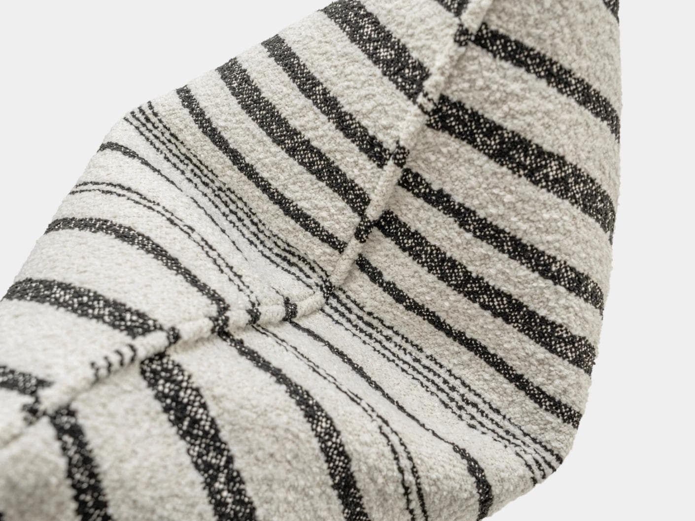 Raya Steele single - indoor in ivory and charcoal, shown in a product top view as image 1