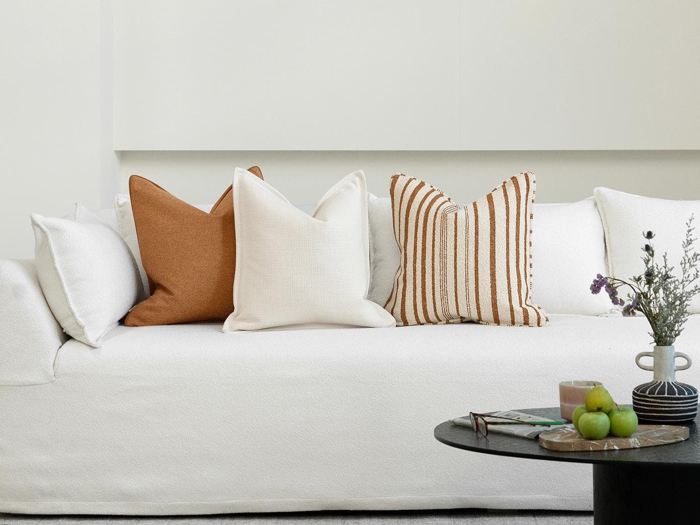Razan Bundle cushion, shown in a lifestyle front view as image 4
