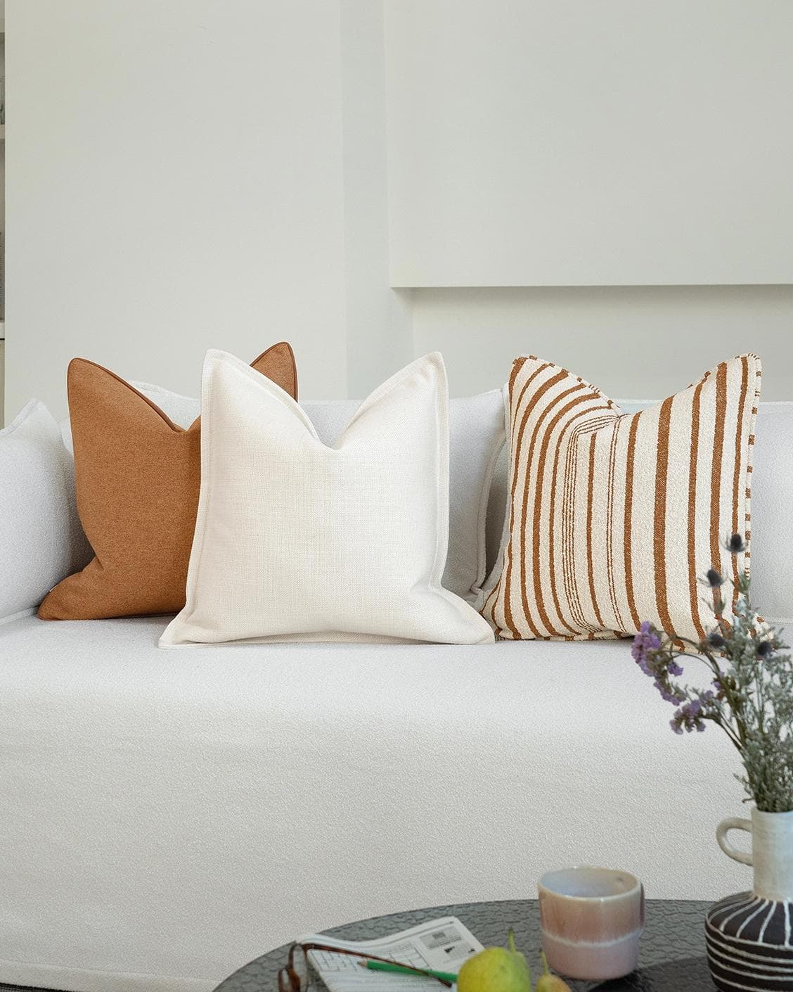 Razan Bundle cushion, shown in a lifestyle right view as image 2