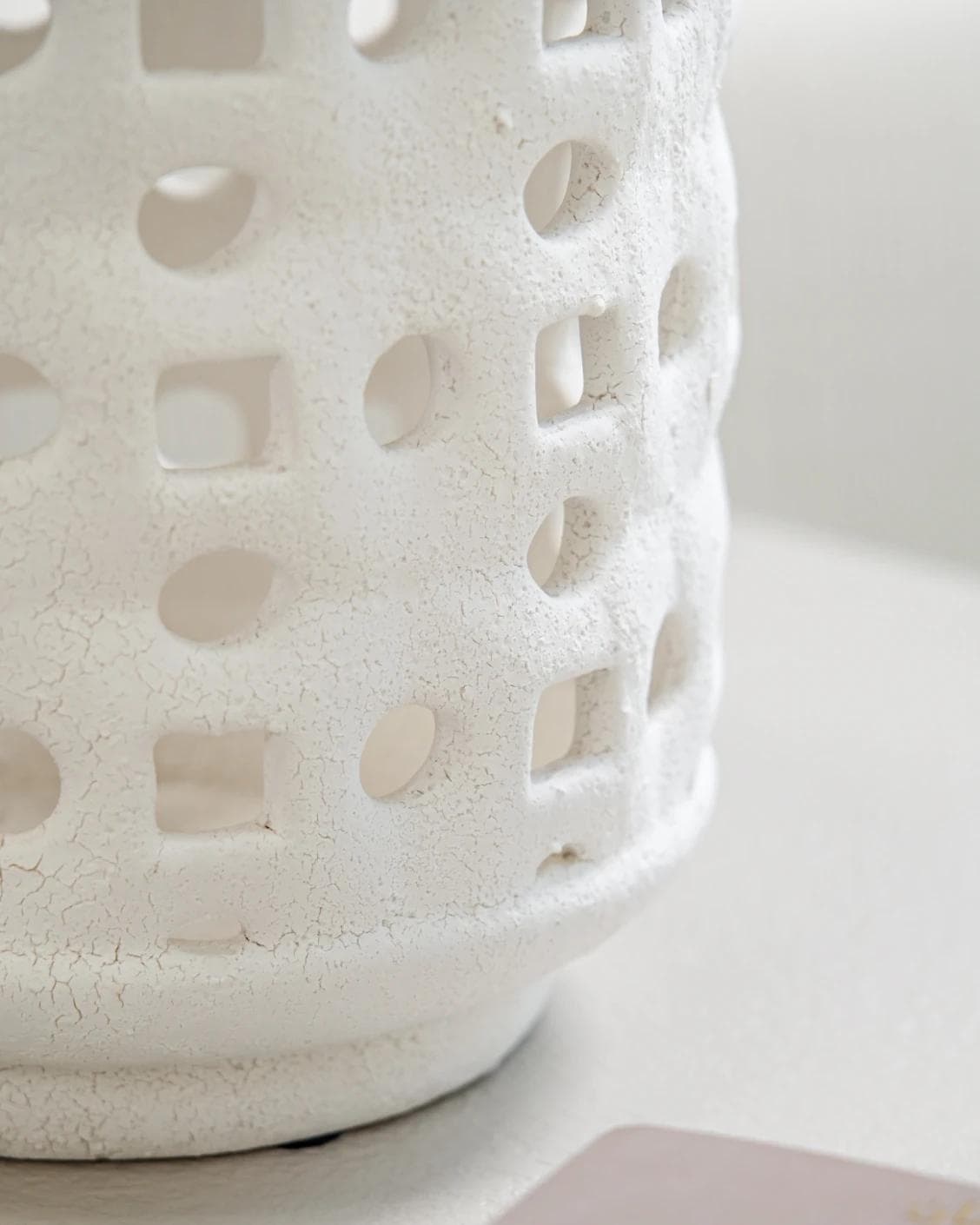 Reba Terra candle holders in soft ivory and ivory, shown in a product close-up as image 7