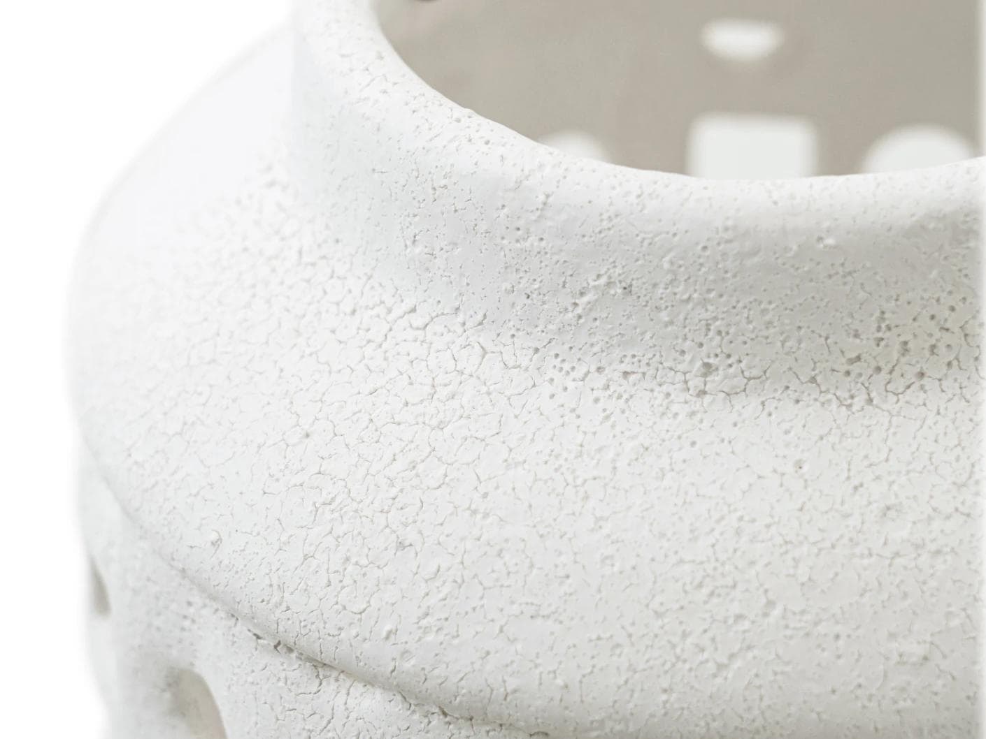 Reba Terra candle holders in soft ivory and ivory, shown in a product close-up top view as image 9