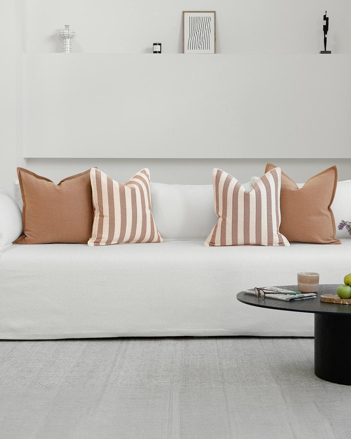 Riza Bundle cushion, shown in a lifestyle front view as image 4