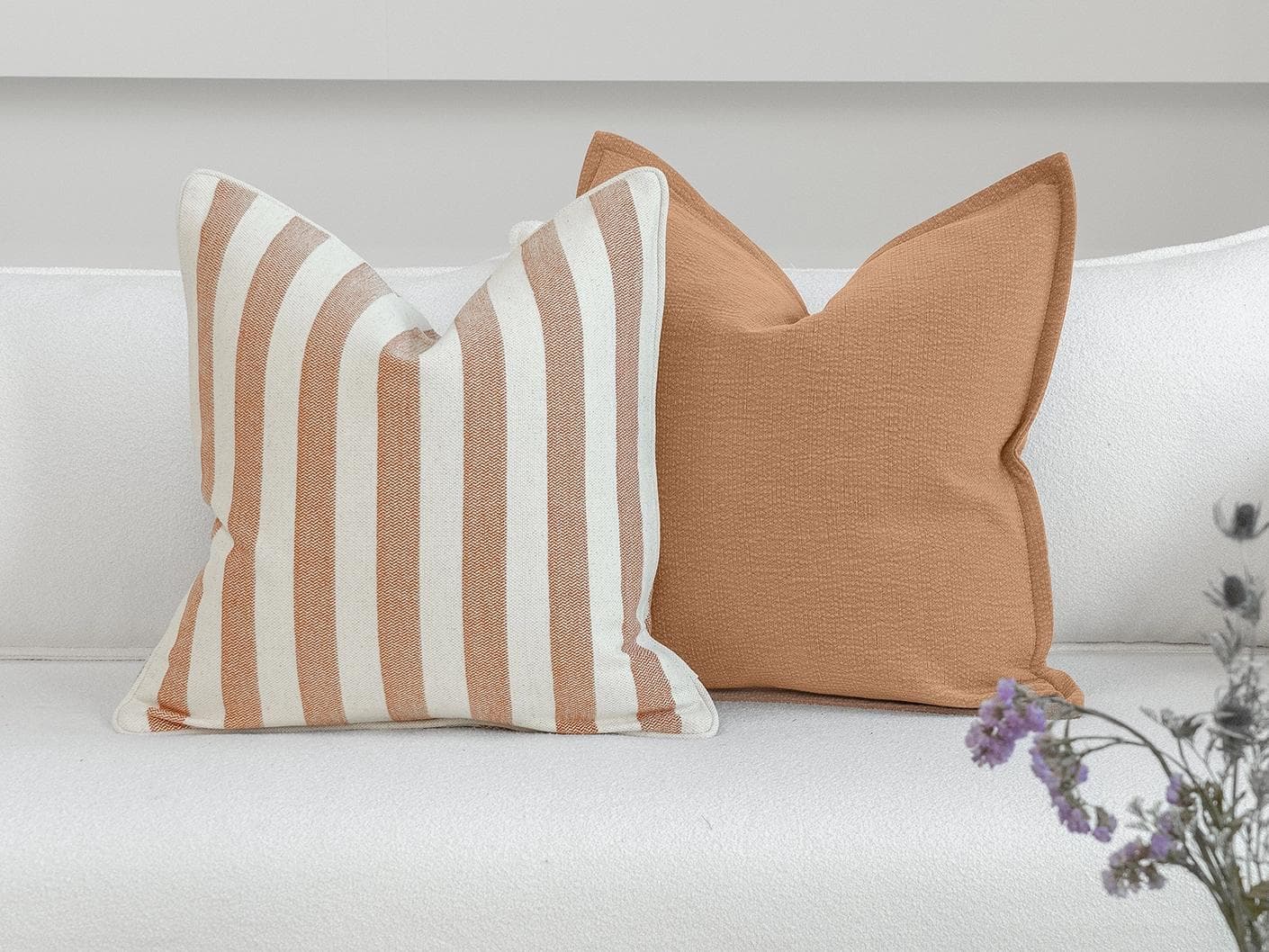 Riza Bundle cushion, shown in a lifestyle front view as image 5