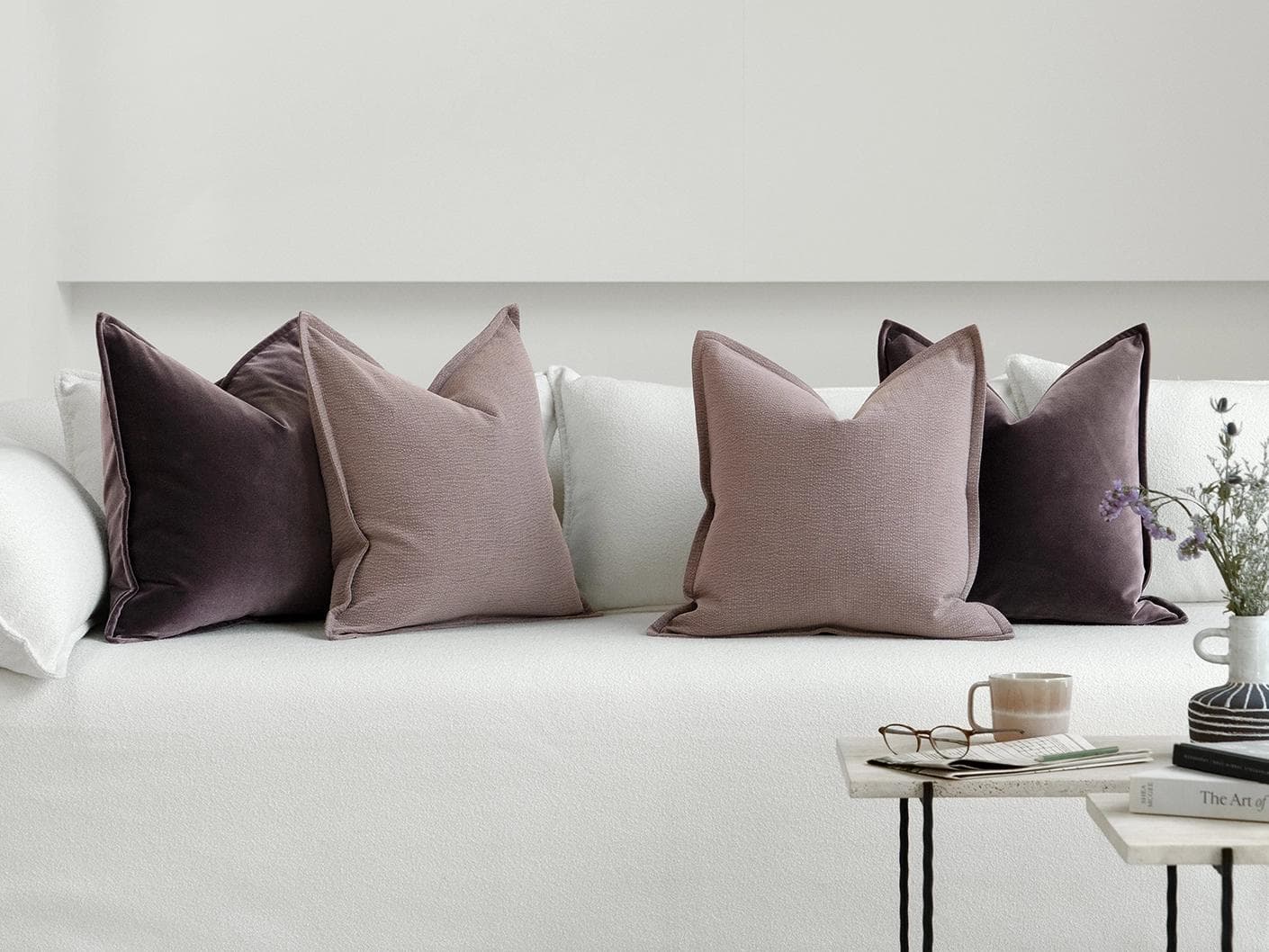 Roshan Bundle cushion, shown in a lifestyle front view as image 4