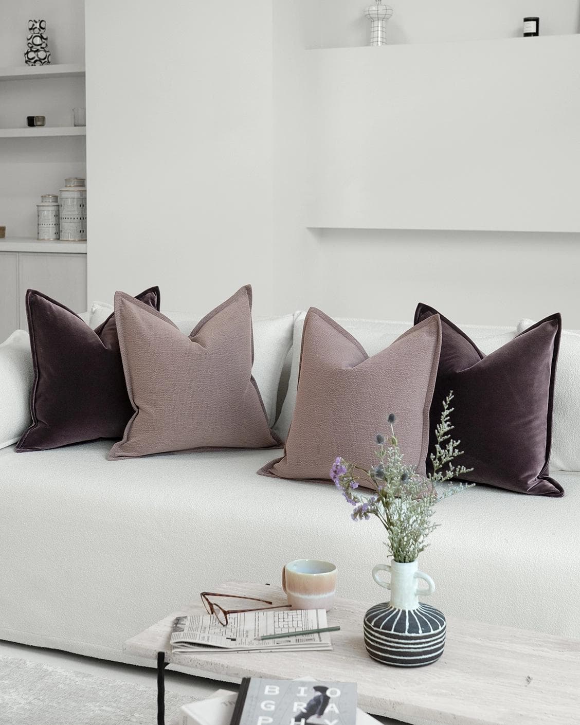 Roshan Bundle cushion, shown in a lifestyle right view as image 2