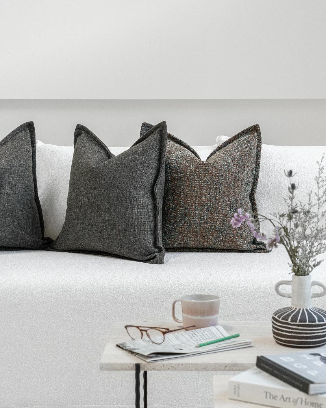 Ross Bundle cushion, shown in a lifestyle front view as image video image