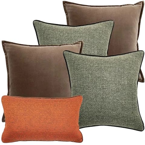 Roux Bundle bundle - indoor in orange, brown and green, shown in a product front view as image 1