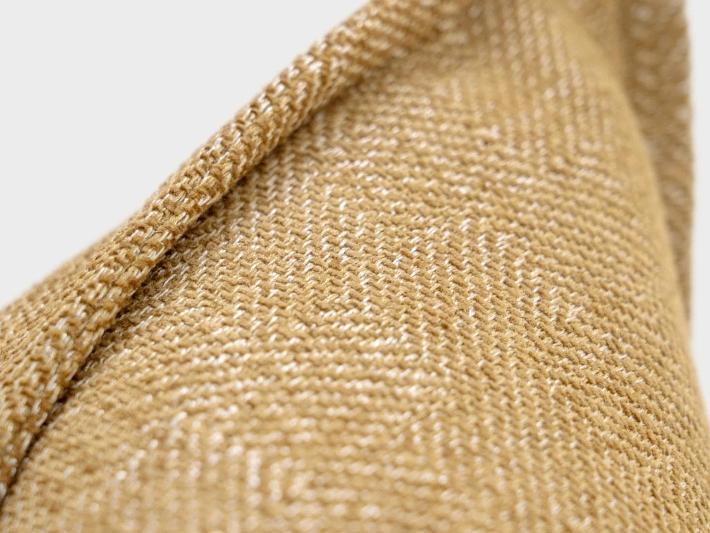 Rue Gaze cushion in beige, shown in a product close-up as image 8