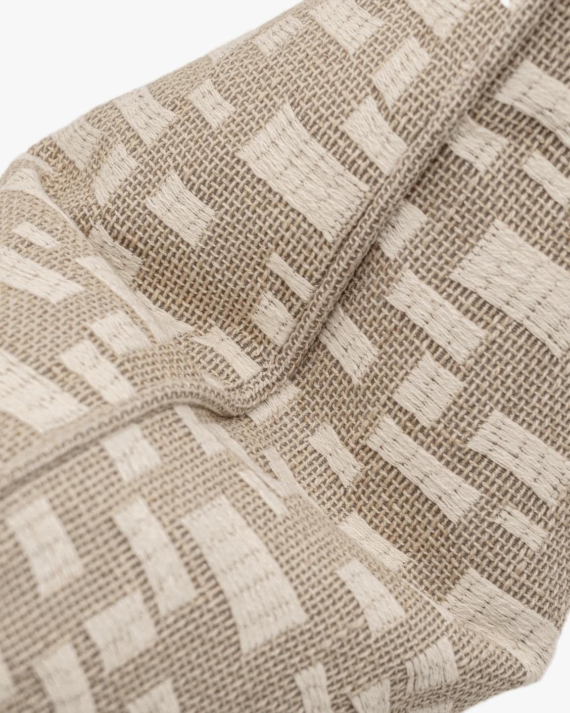 Ruth Laurent II cushion in beige and ivory, shown in a product top view as image 8