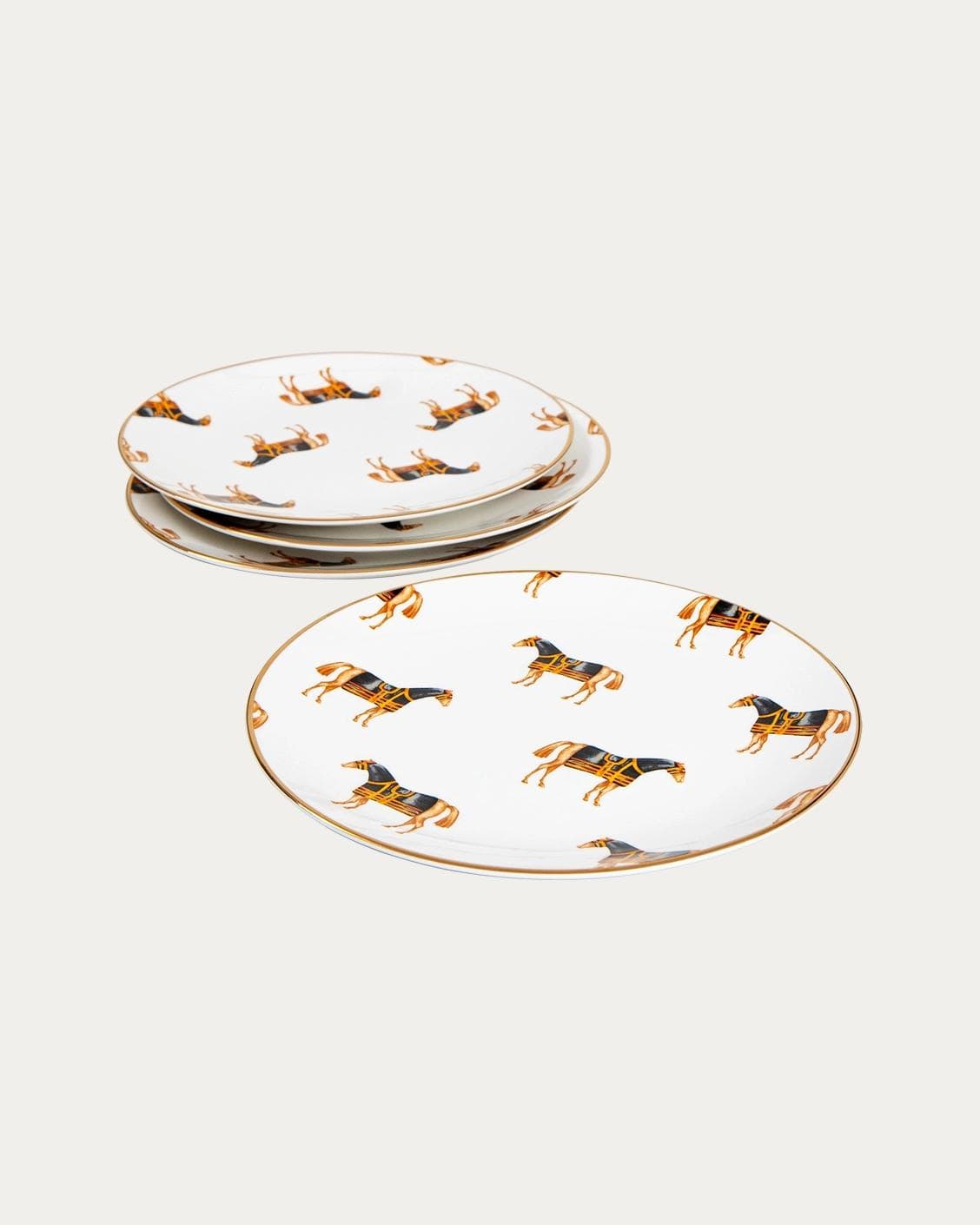 Sabina Viktoria plates in white, shown in a product top view as image 1