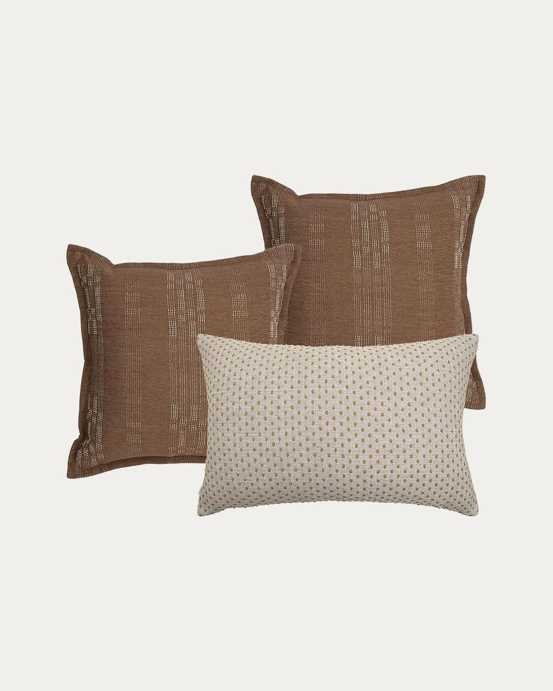 Sam Bundle bundle - indoor in brown, orange and beige, shown in a product front view as image 1