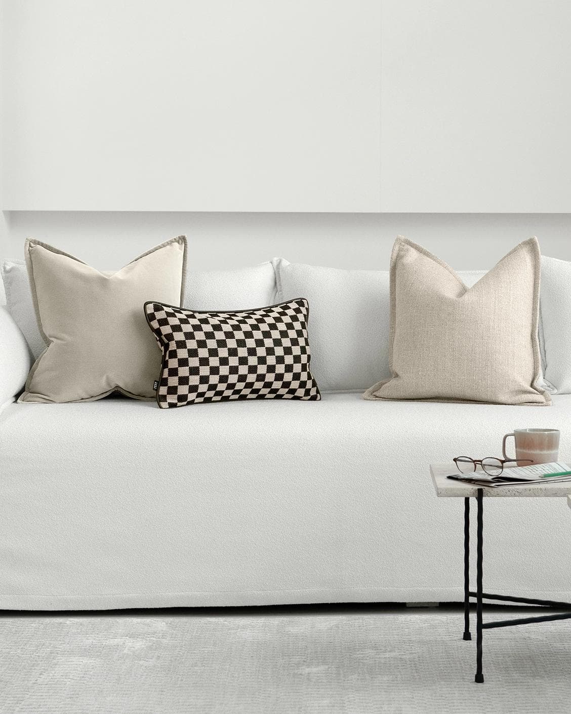 Sana Bundle cushion, shown in a lifestyle front view as image 4