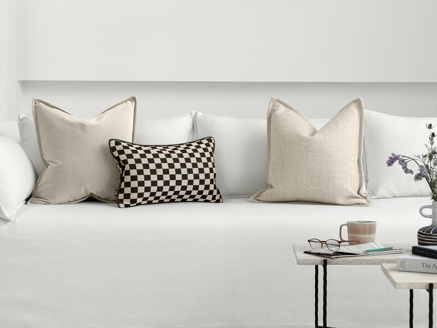 Sana Bundle cushion, shown in a lifestyle front view as image 4