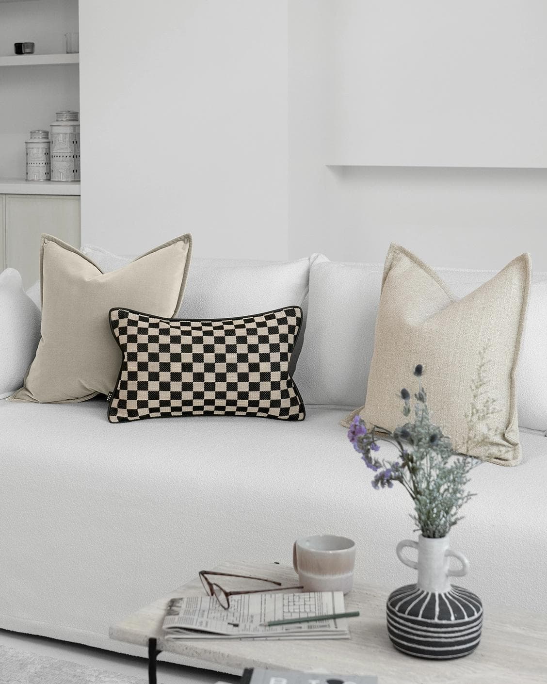 Sana Bundle cushion, shown in a lifestyle right view as image 2