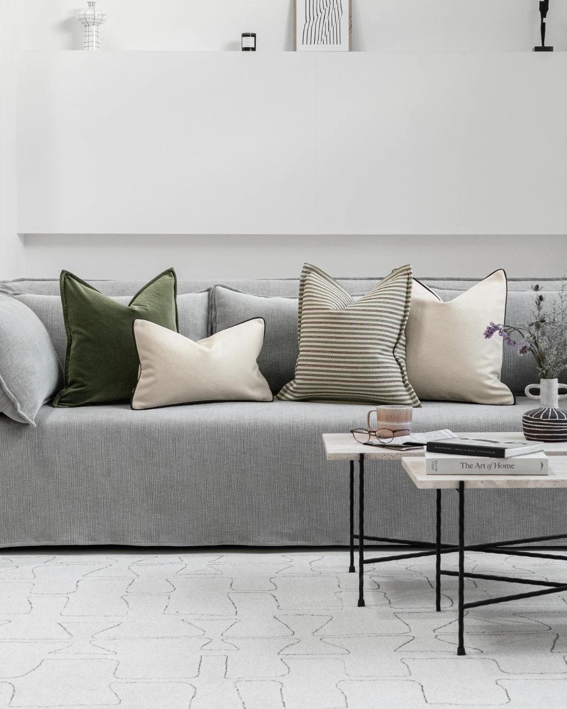 Sanyuktha Bundle cushion, shown in a lifestyle front view as image 4