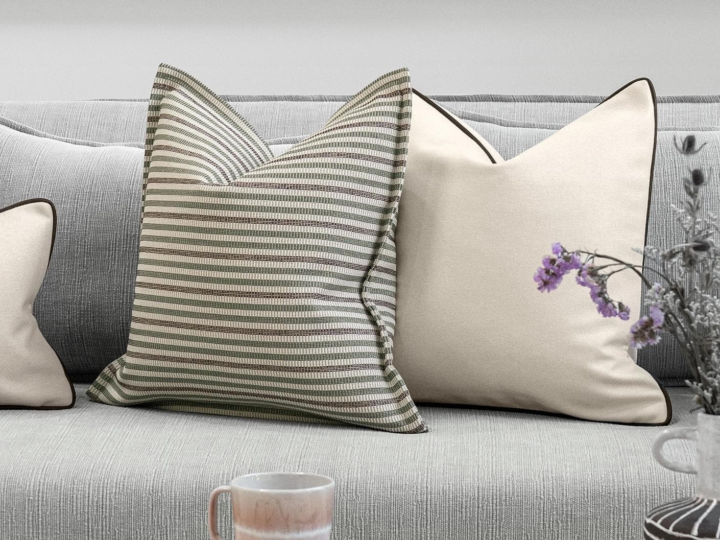 Sanyuktha Bundle cushion, shown in a lifestyle front view as image 5