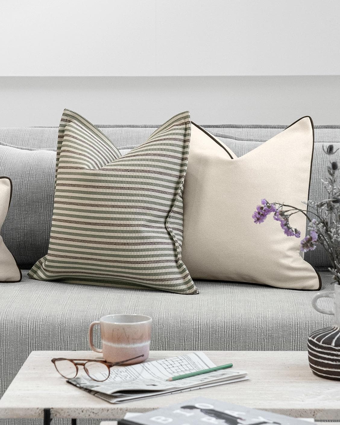 Sanyuktha Bundle cushion, shown in a lifestyle front view as image 5