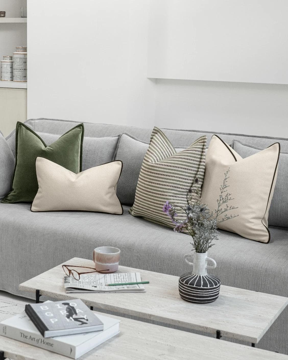 Sanyuktha Bundle cushion, shown in a lifestyle right view as image 2