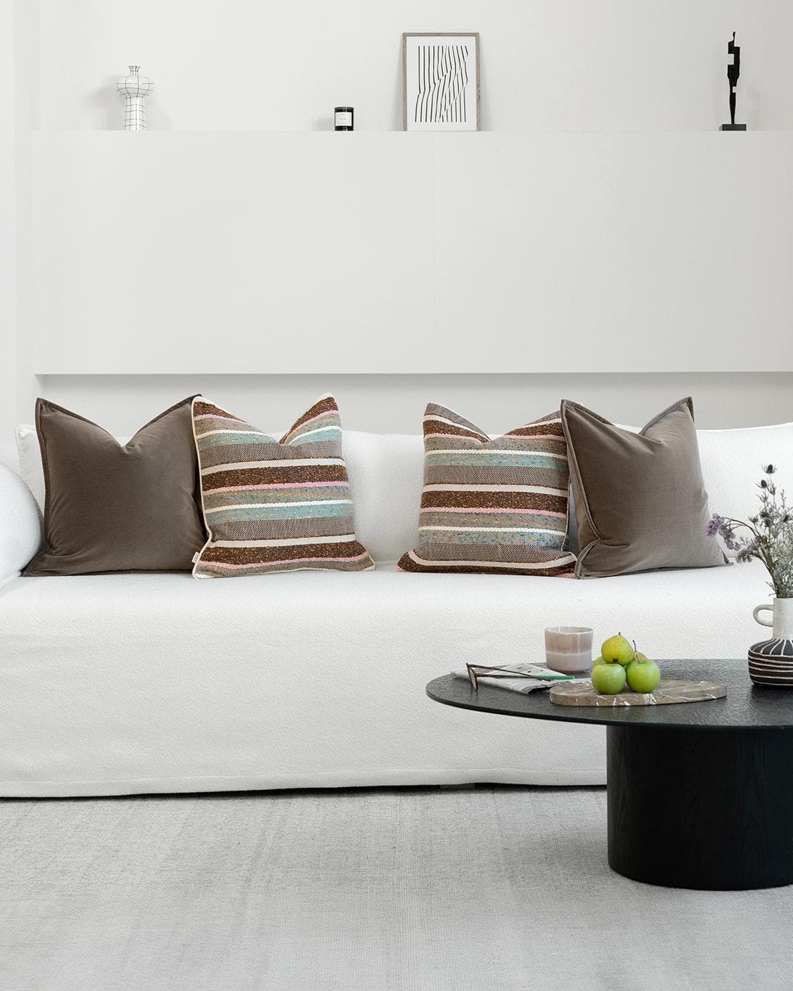 Sasha Bundle cushion, shown in a lifestyle front view as image 4