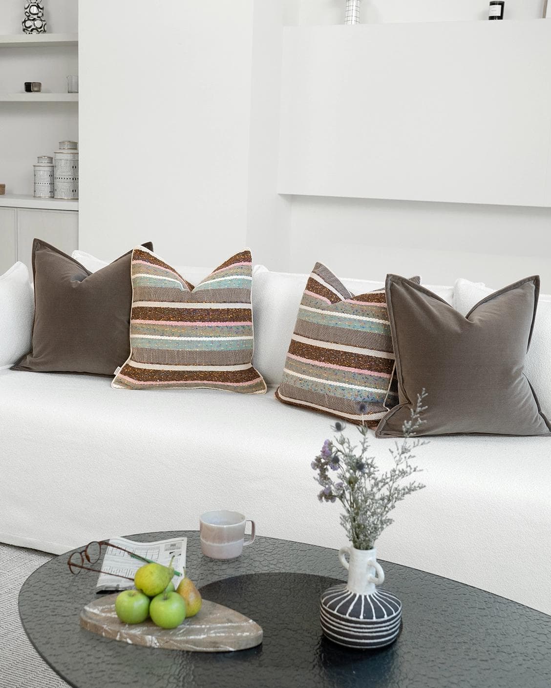 Sasha Bundle cushion, shown in a lifestyle right view as image 2