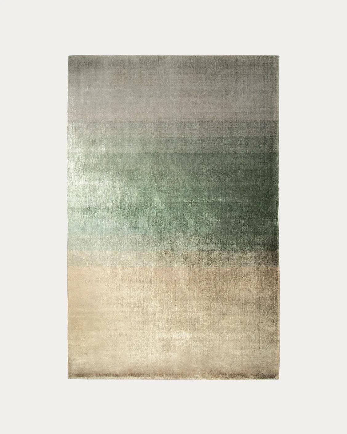 Scarlette Sage carpets in beige and green, shown in a product top view as image 1