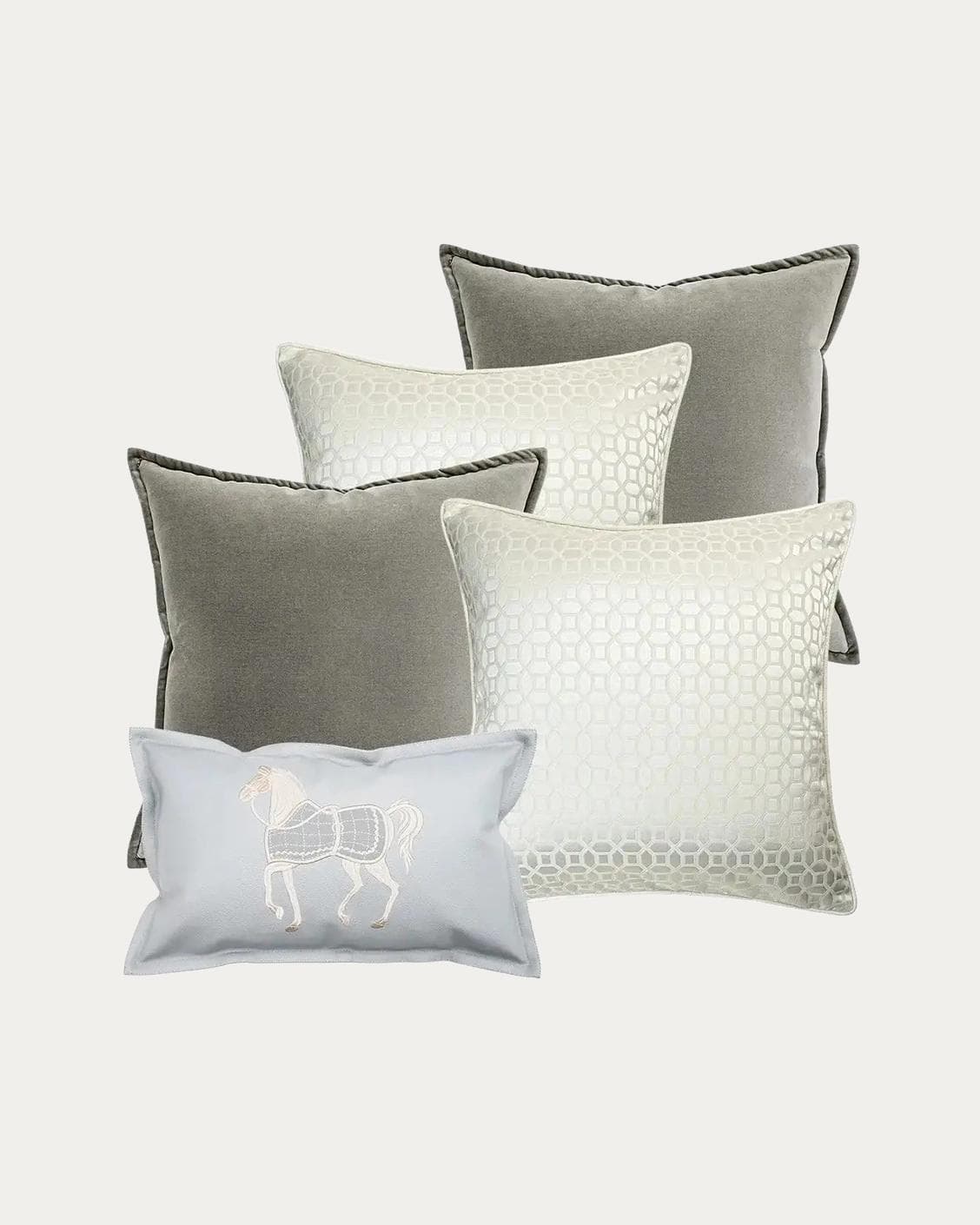 Lorenzo Bundle bundle - indoor in grey, white and blue, shown in a product front view as image 1