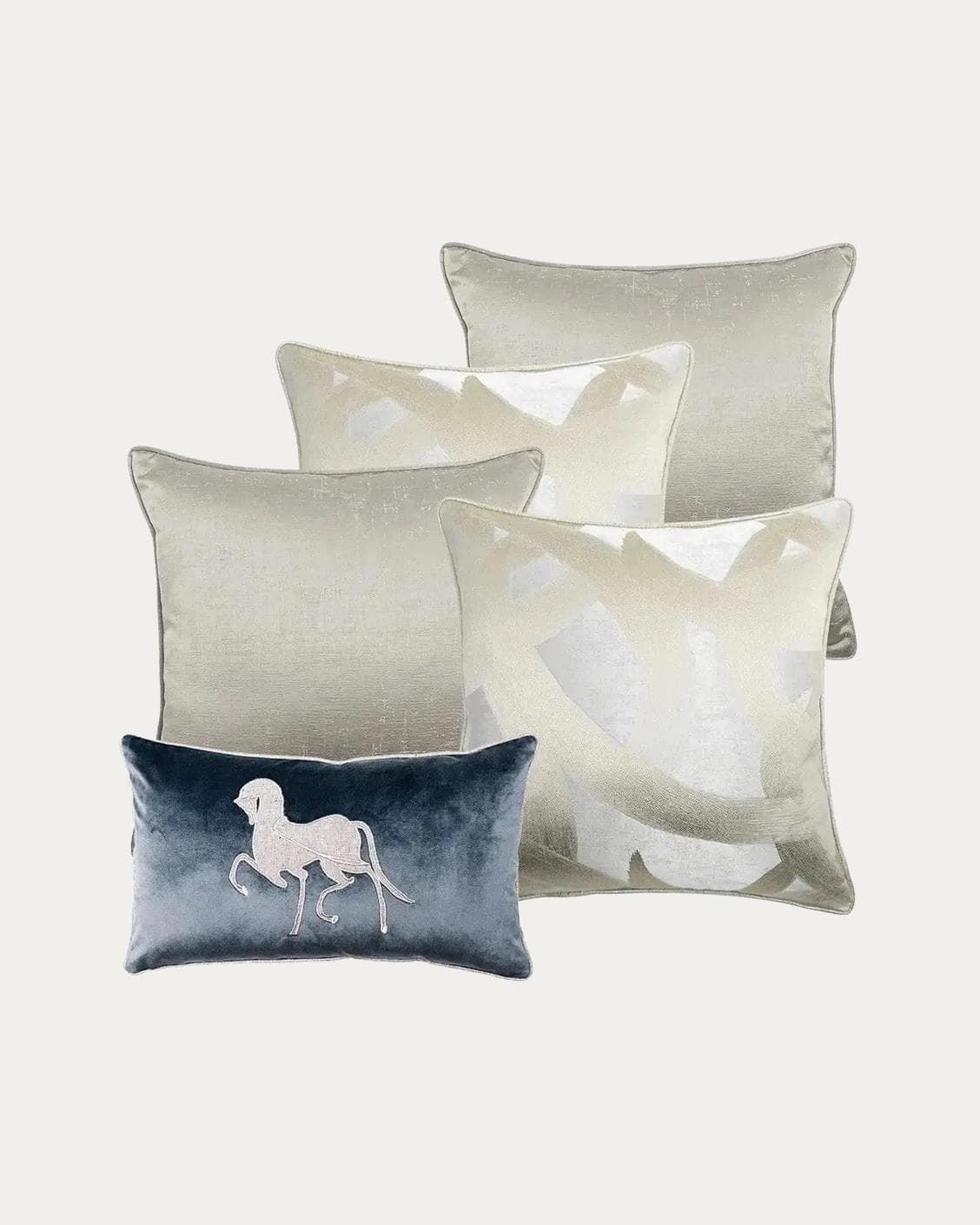 Miguel Bundle bundle - indoor in silver, beige and blue, shown in a product front view as image 1