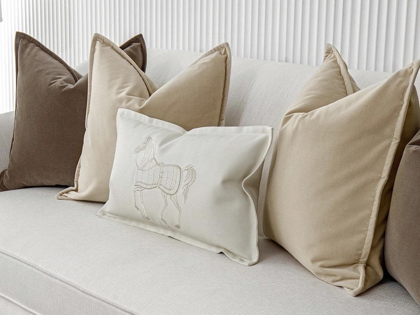 Nadine Bundle bundle - indoor in beige, brown and white, shown in a lifestyle right view as image 3