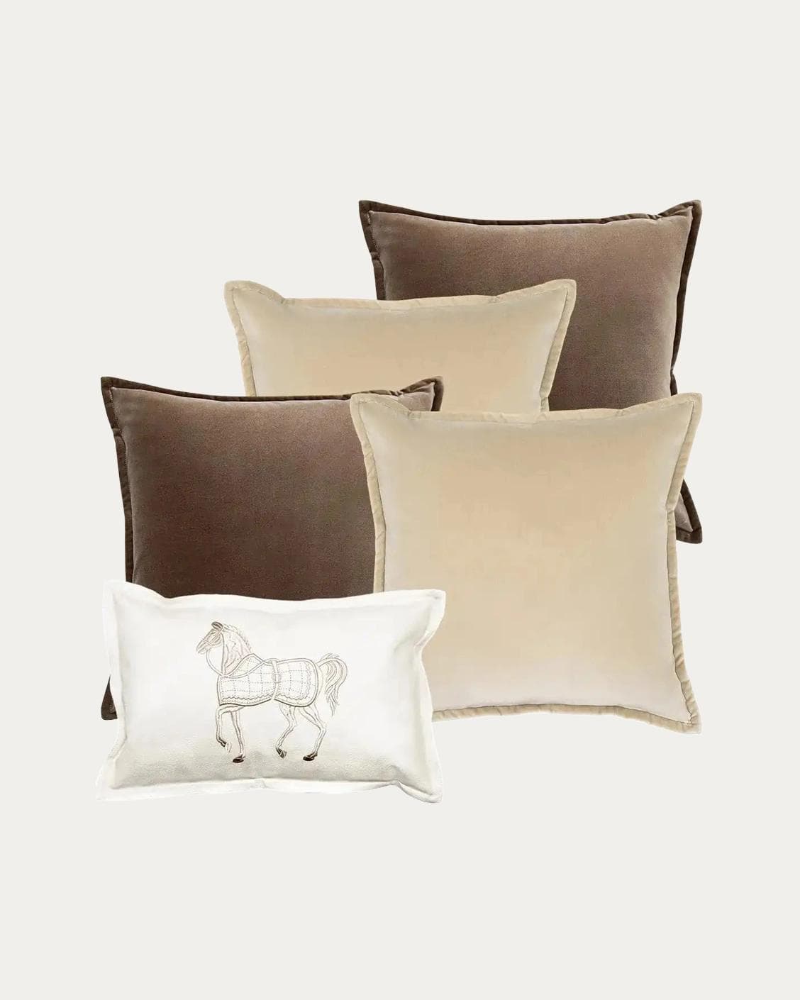 Nadine Bundle bundle - indoor in beige, brown and white, shown in a product front view as image 1