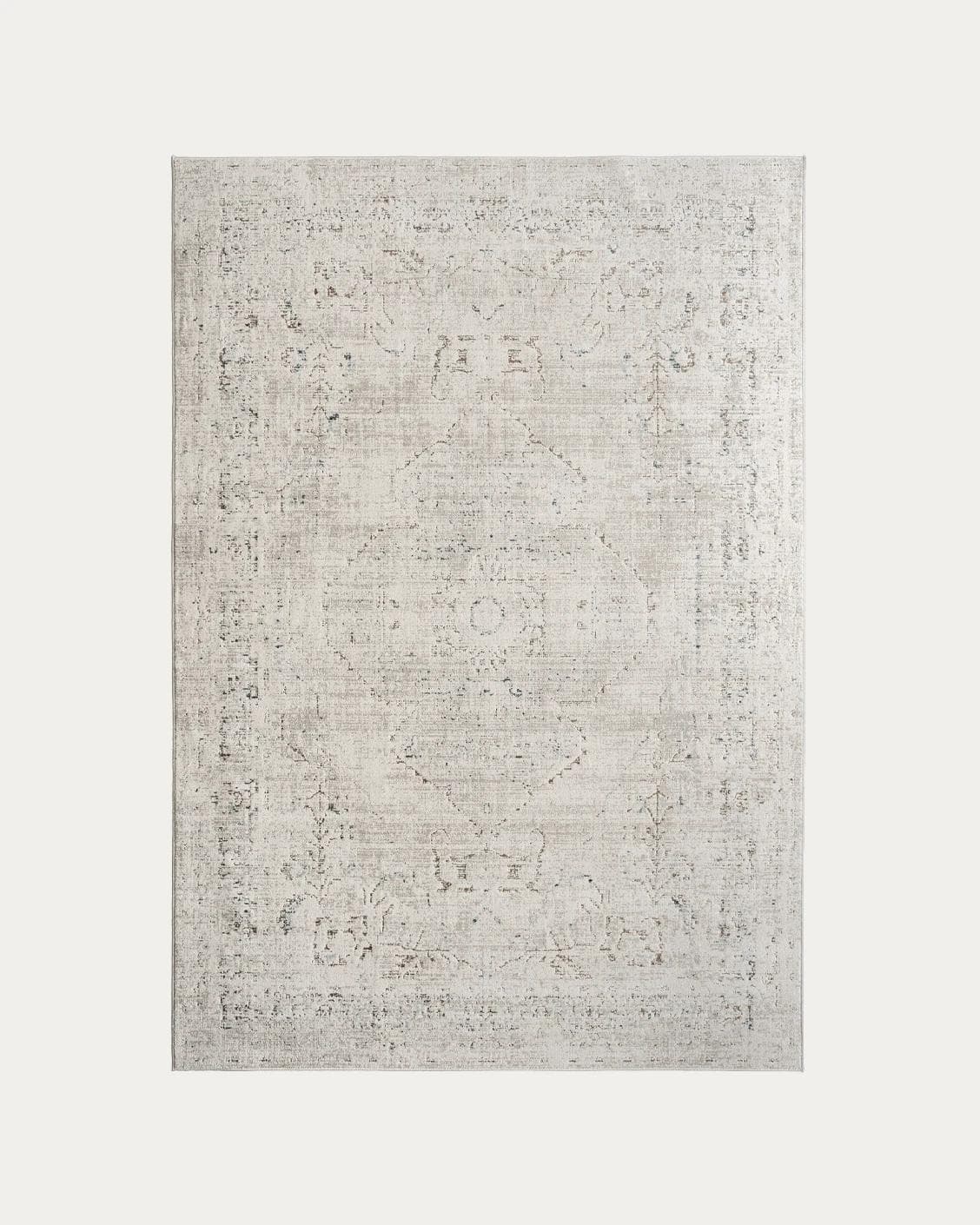 Sheldon Bianca carpets in beige, shown in a product top view as image 1