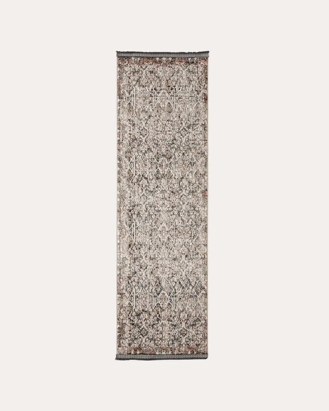 Sheldon Ebony carpets in black and beige, shown in a product top view as image 1