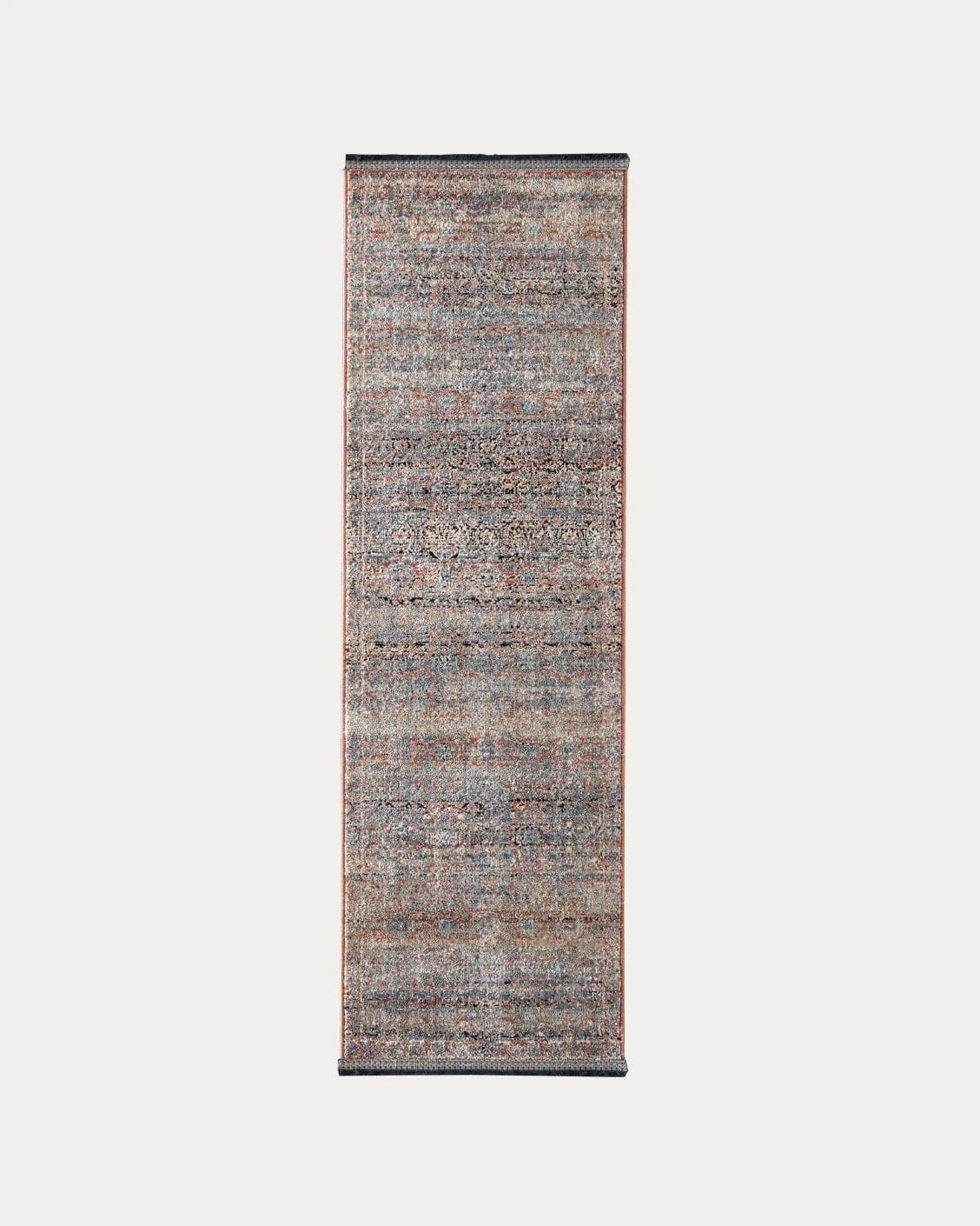 Sheldon Rosso carpets in red and rust, shown in a product top view as image 1