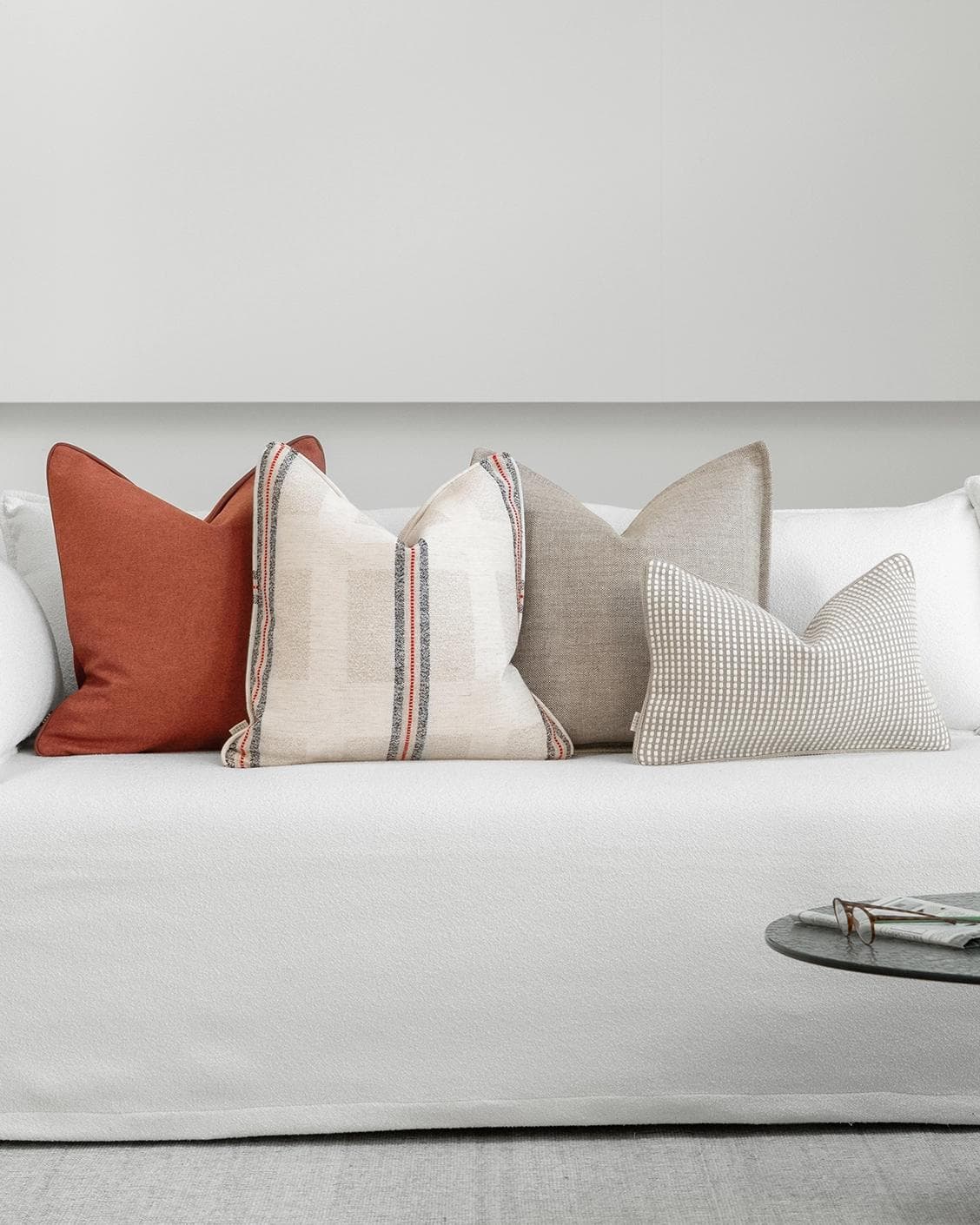 Shivangi Bundle cushion, shown in a lifestyle front view as image 2