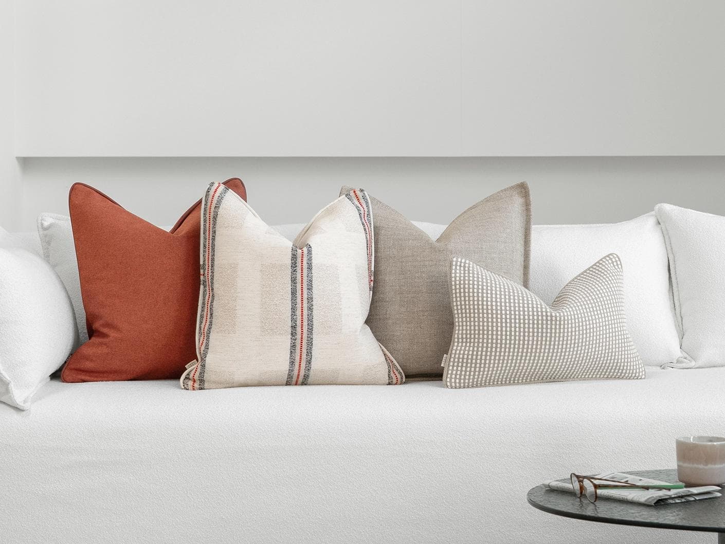 Shivangi Bundle cushion, shown in a lifestyle front view as image 2
