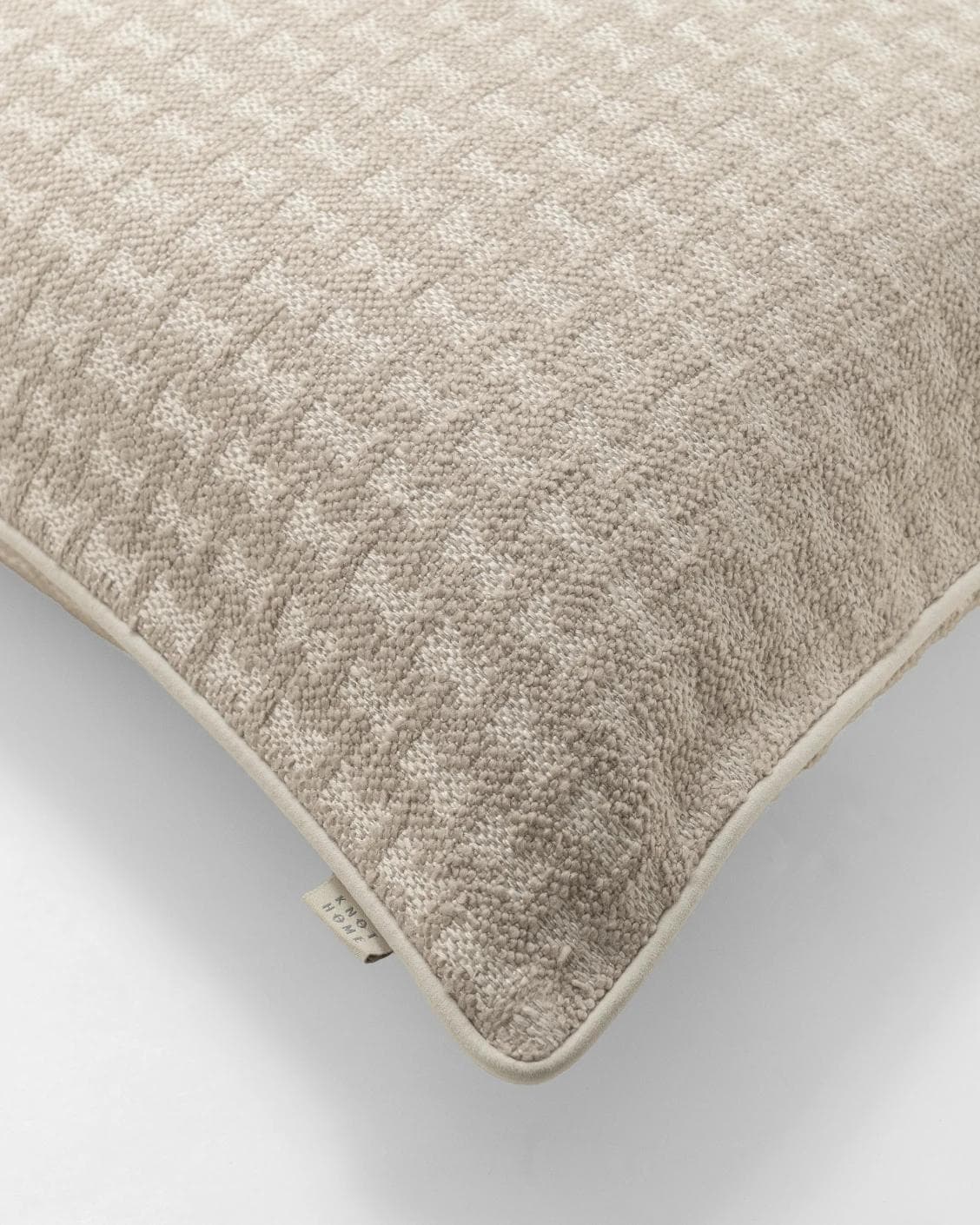 Sia Laurent cushion in ivory, shown in a product top view as image 8