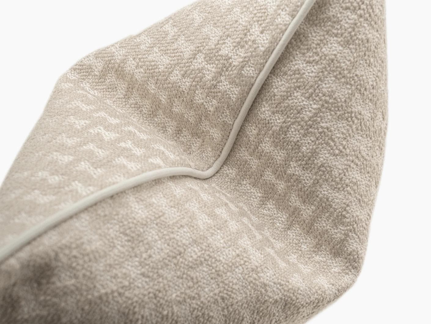Sia Laurent cushion in ivory, shown in a product top view as image 9