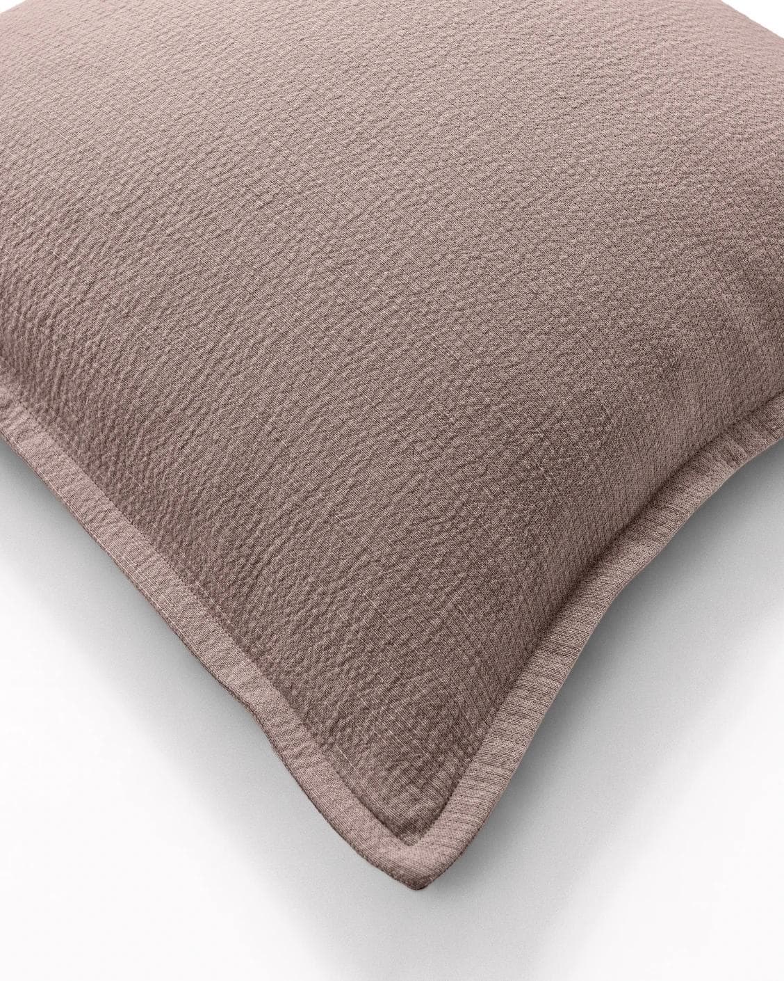 Siena Mauveine cushion in purple and taupe, shown in a product top view as image 9