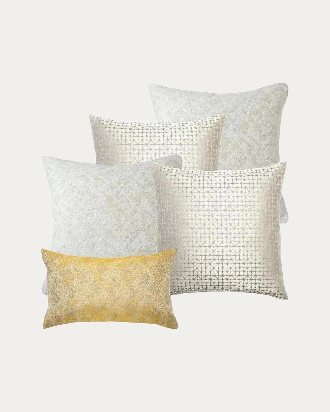 Ray Bundle bundle - indoor in silver, white and yellow, shown in a product front view as image 1