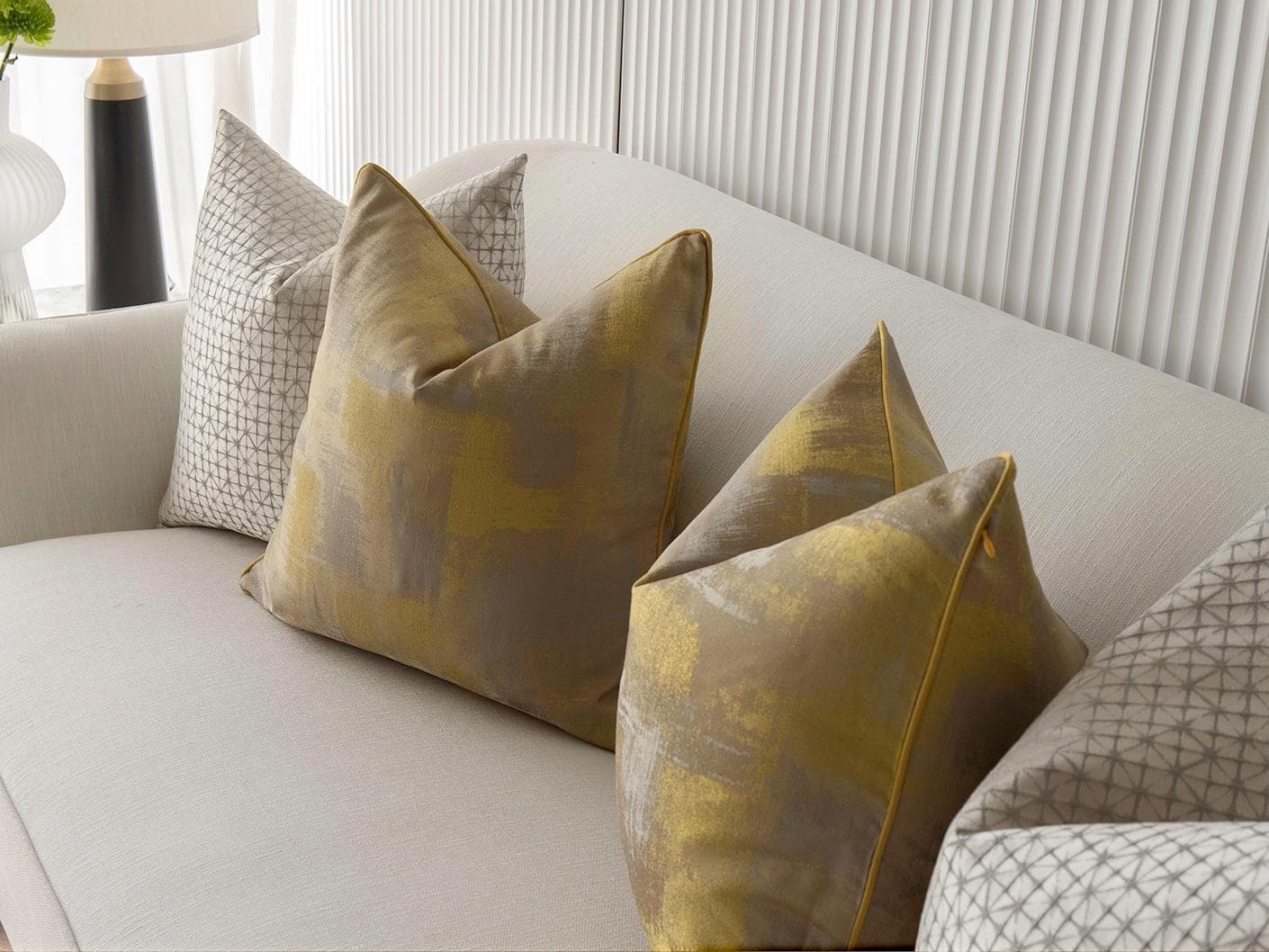Gustave Bundle bundle - indoor in silver and gold, shown in a lifestyle right view as image 2