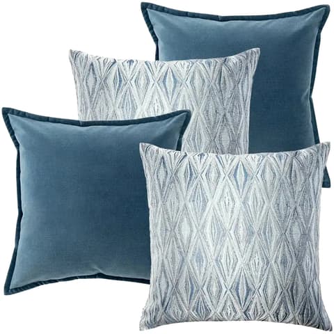 Luke Bundle bundle - indoor in silver and blue, shown in a product front view as image 1