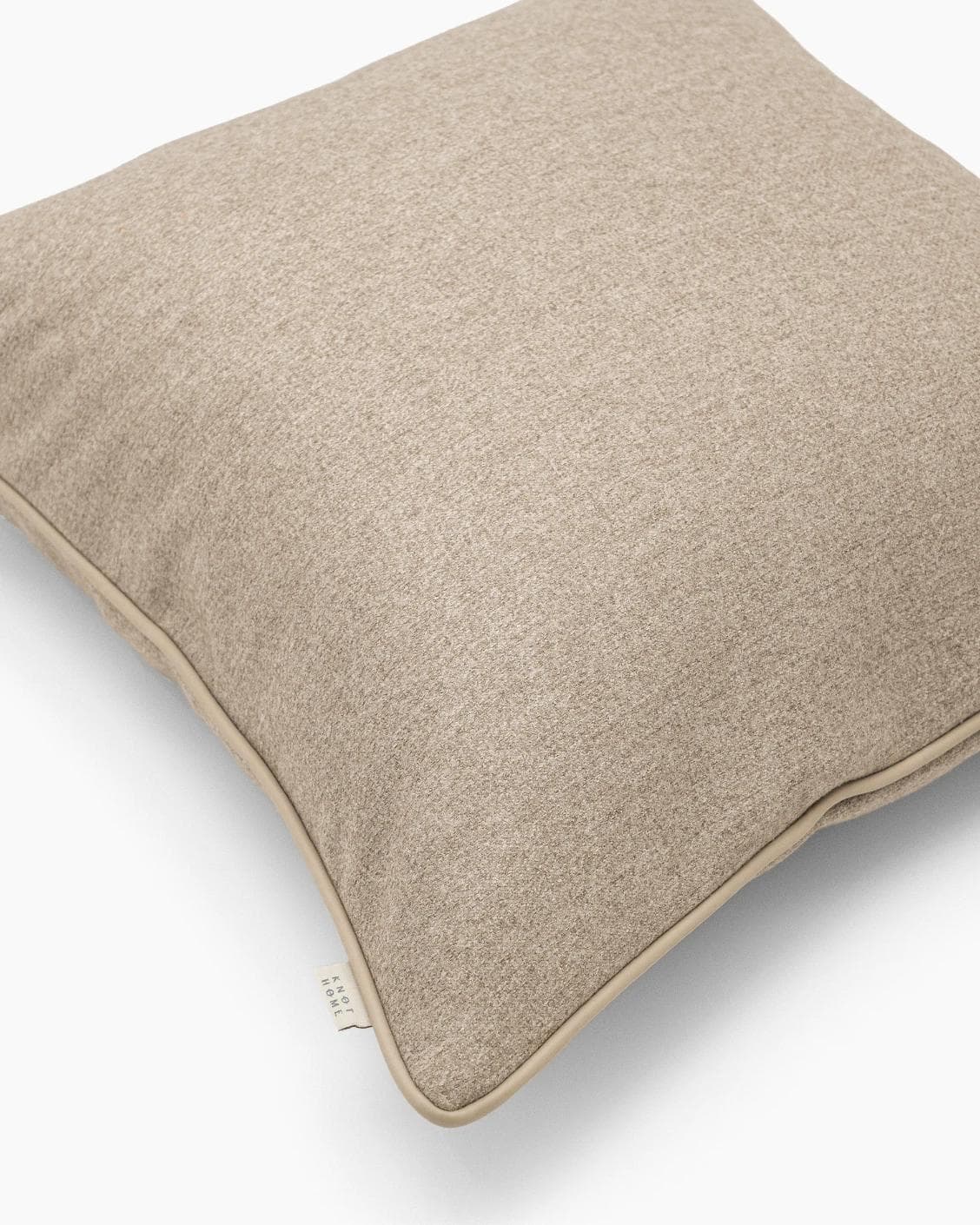 Silvie Laurent cushion in taupe, shown in a product top view as image 8