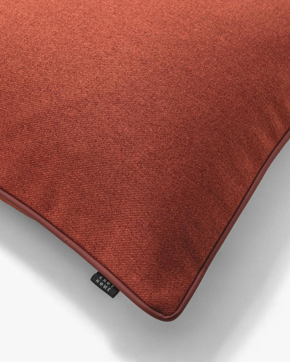 Silvie Scarlet cushion in orange, shown in a product top view as image 8