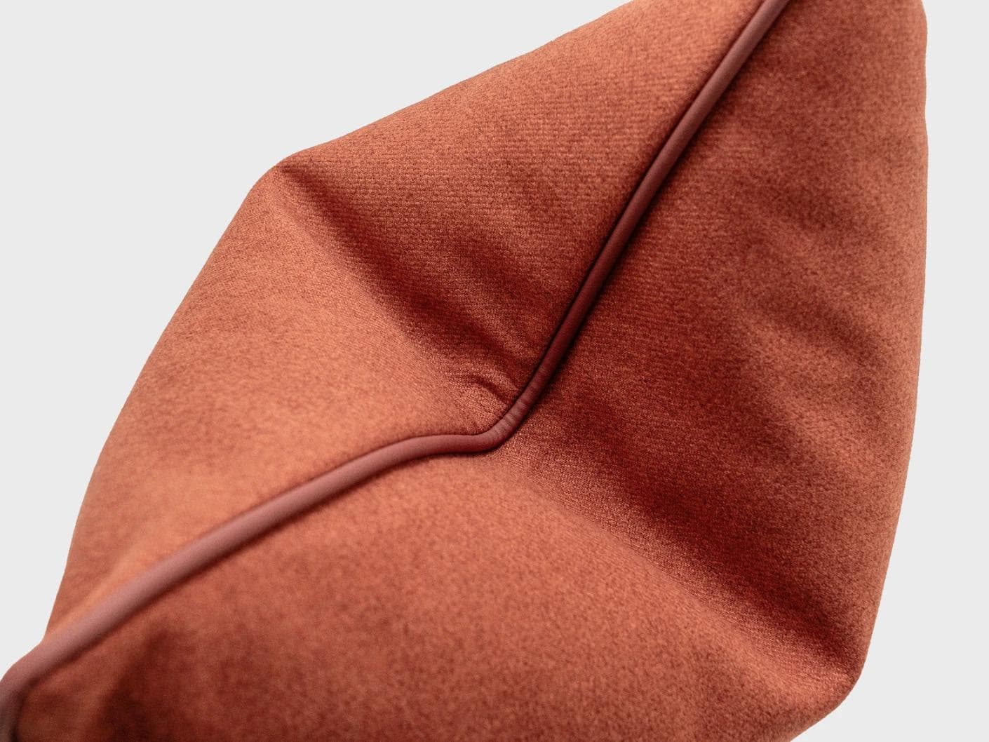 Silvie Scarlet cushion in orange, shown in a product top view as image 9