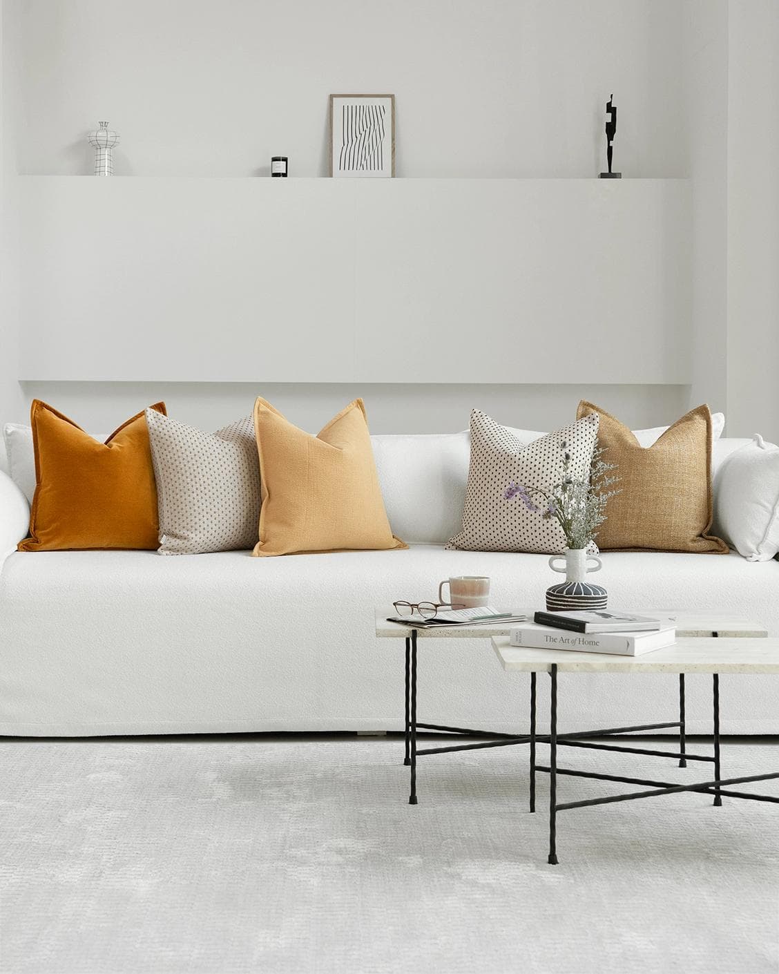 Sravan Bundle cushion, shown in a lifestyle front view as image 2