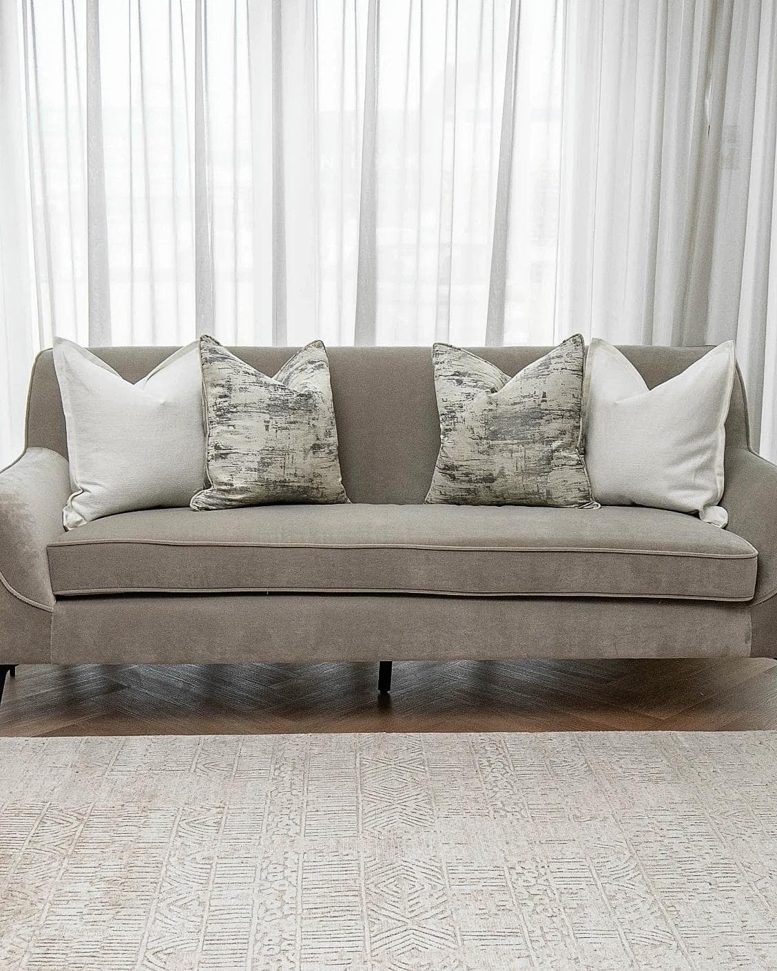 Cyrus Bundle cushion, shown in a lifestyle front view as image 4